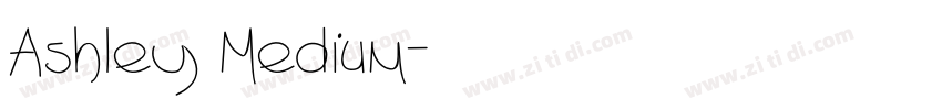 Ashley Medium字体转换